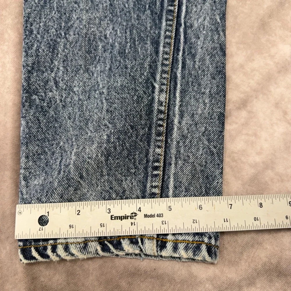 Vintage Levis 555 Relaxed Fit Acid Wash Jeans Made in USA Blue W32 L34